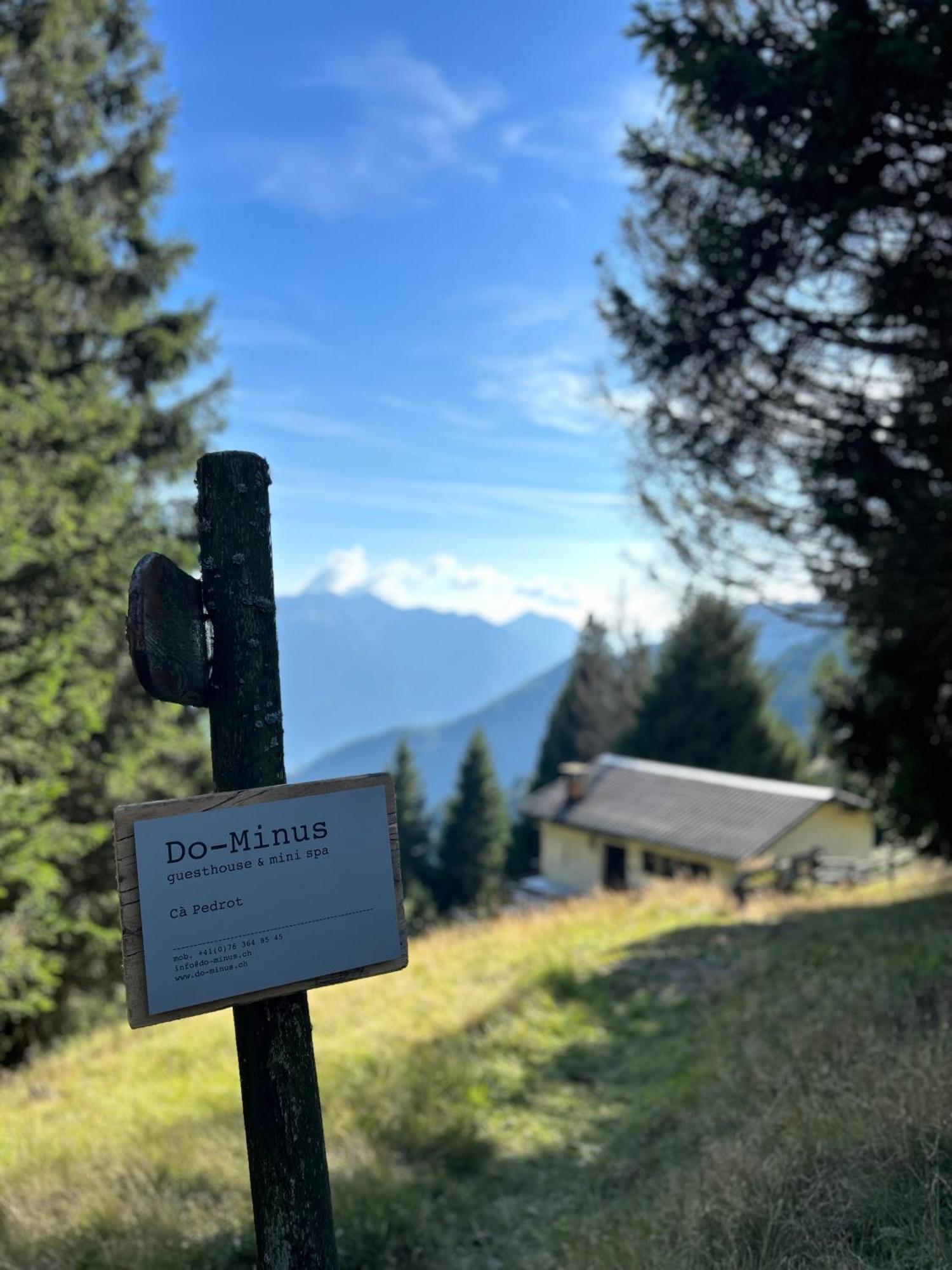 Do-Minus Boutique Home & Private Spa Ca Pedrot Mountain Cottage Monte Carasso Eksteriør bilde